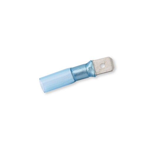 Cosse thermoseal mâle 6,3 mm HQ bleue